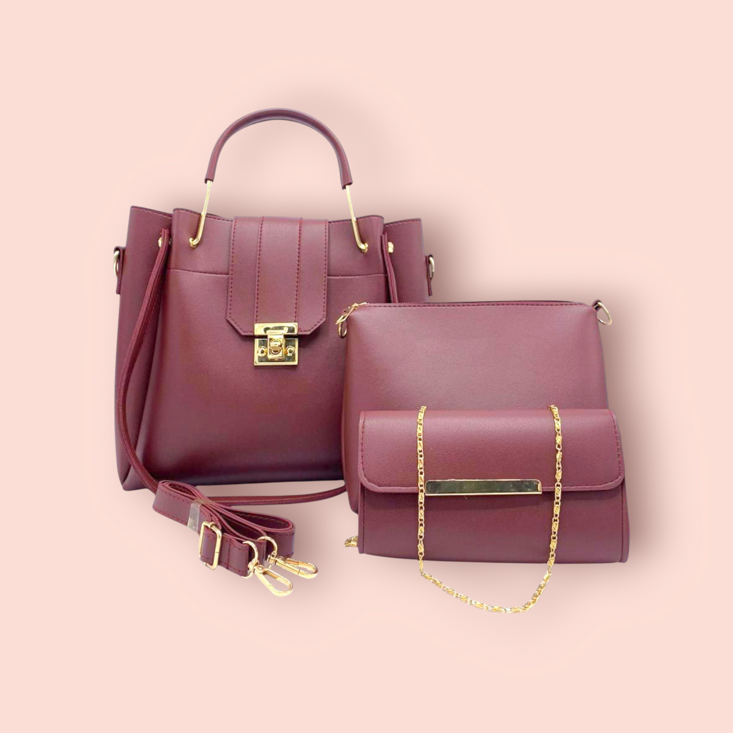 Luxe Trio – 3-Piece Handbag