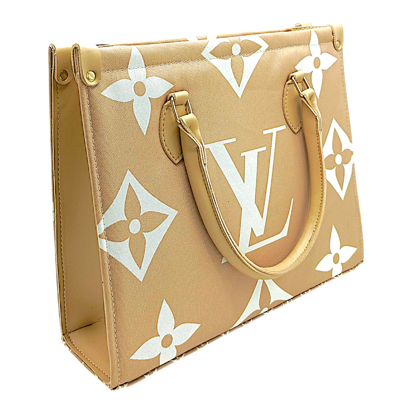 Crimson Tote – Sand Beige